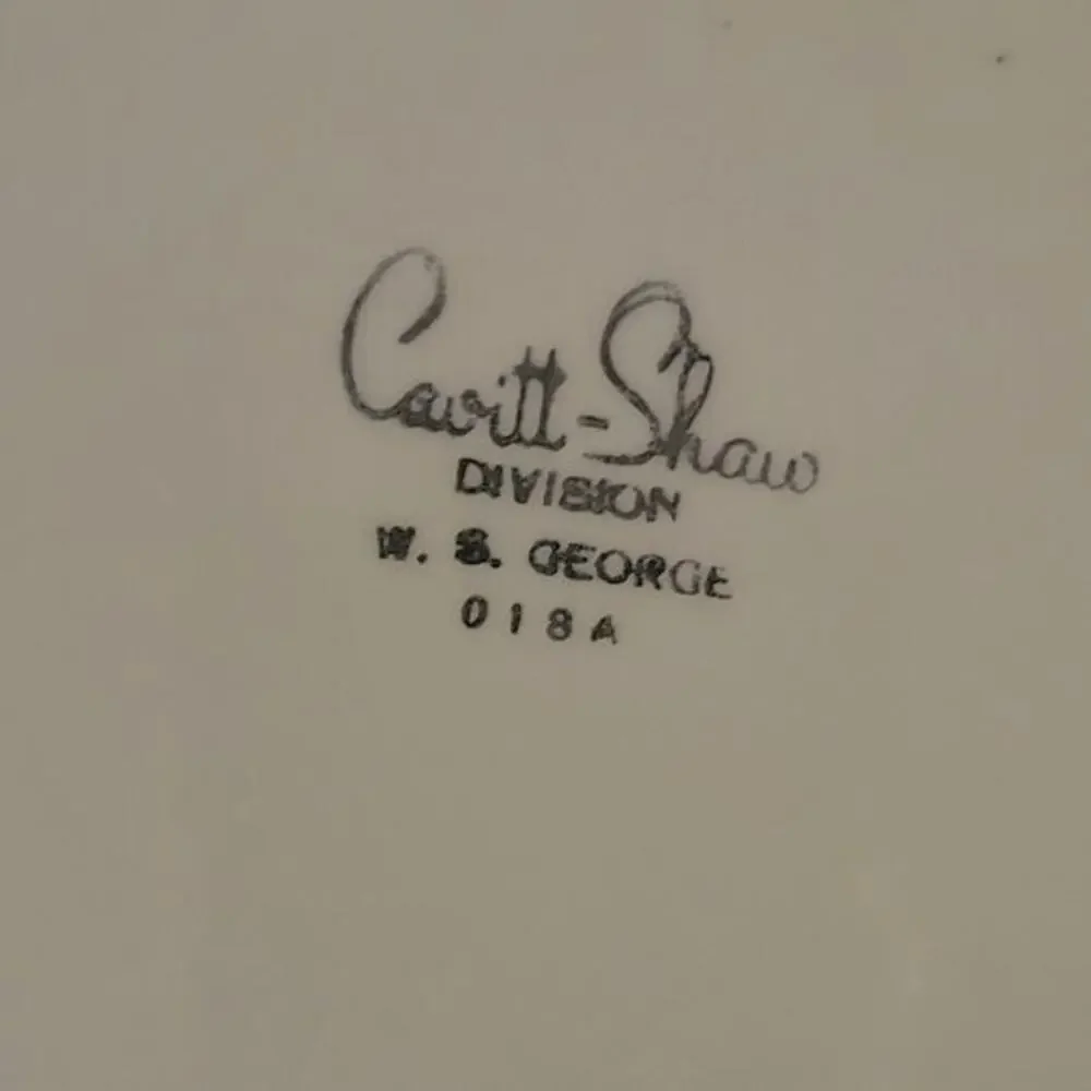 Vintage 30s Country Gentleman by Cavitt‎ Shaw WS George Rectangle Serving Bowl